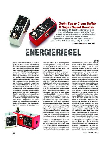 Gitarre & Bass Xotic Super Clean Buffer & Super Sweet Booster Gitarre & Bass Xotic Super Clean Buffer & Super Sweet Booster