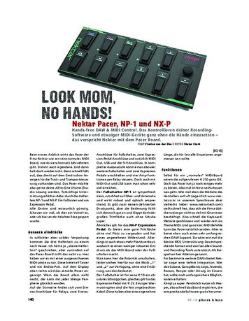 Gitarre & Bass Nektar Pacer, NX-P & NP-1 Gitarre & Bass Nektar Pacer, NX-P & NP-1