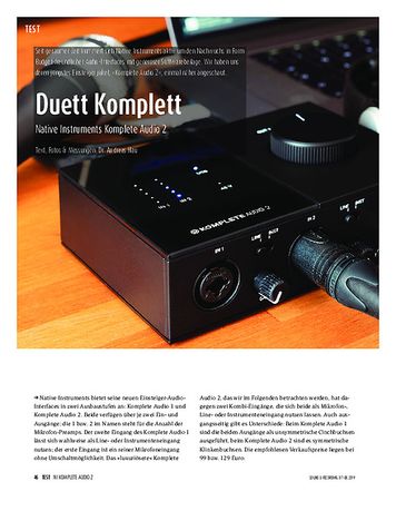 Sound & Recording Native Instruments Komplete Audio 2 Sound & Recording Native Instruments Komplete Audio 2
