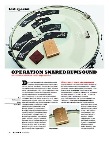 Sticks Operation Snaredrumsound Sticks Operation Snaredrumsound