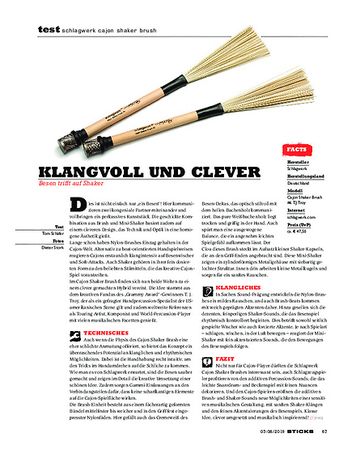 Sticks Schlagwerk Cajon Shaker Brush Sticks Schlagwerk Cajon Shaker Brush