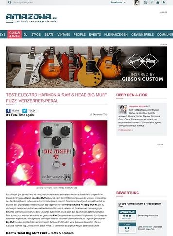 Amazona.de Electro Harmonix Ram's Head Big Muff Fuzz Amazona.de Electro Harmonix Ram's Head Big Muff Fuzz