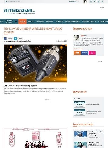 Amazona.de XVive U4 InEar Wireless Monitoring System Amazona.de XVive U4 InEar Wireless Monitoring System
