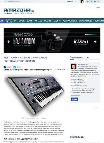 Amazona.de Yamaha GENOS Firmware 2.0 Upgrade Amazona.de Yamaha GENOS Firmware 2.0 Upgrade