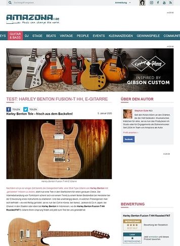 Amazona.de Harley Benton Fusion-T HH Amazona.de Harley Benton Fusion-T HH