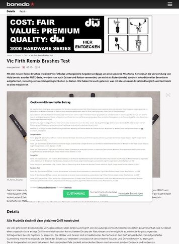 Bonedo.de Vic Firth Remix Brushes Bonedo.de Vic Firth Remix Brushes