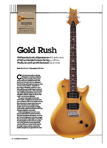 Guitarist PRS SE Santra Singlecut Trem Guitarist PRS SE Santra Singlecut Trem