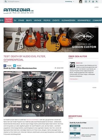 Amazona.de Death By Audio Evil Filter Amazona.de Death By Audio Evil Filter