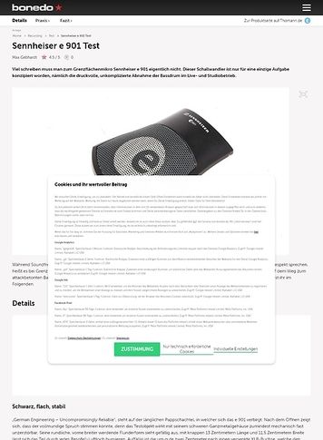 Bonedo.de Sennheiser e 901 Bonedo.de Sennheiser e 901