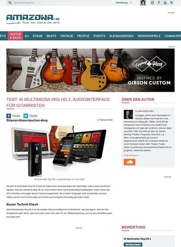 Amazona.de IK Multimedia iRig HD 2 Amazona.de IK Multimedia iRig HD 2