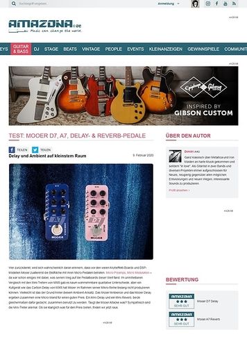 Amazona.de Mooer D7 & A7 Amazona.de Mooer D7 & A7