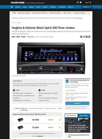 Hughes Kettner Black Spirit 0 Floor Thomann Uk