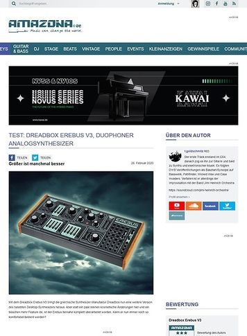 Amazona.de Dreadbox Erebus V3 Amazona.de Dreadbox Erebus V3