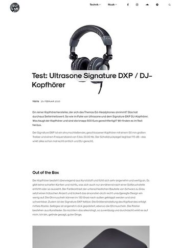 DJLAB Ultrasone Signature DXP DJLAB Ultrasone Signature DXP