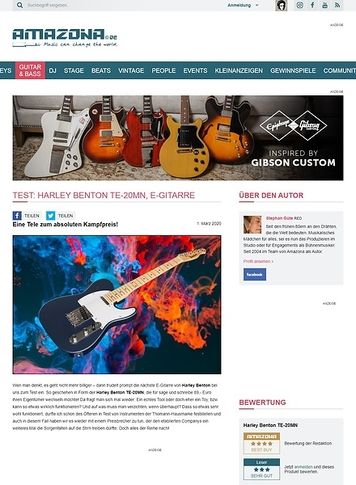 Amazona.de Harley Benton TE-20MN Amazona.de Harley Benton TE-20MN