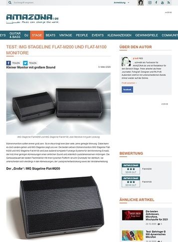 Amazona.de IMG Stageline Flat-M200 & Flat-M100 Amazona.de IMG Stageline Flat-M200 & Flat-M100