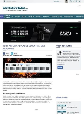 Amazona.de Arturia KeyLab 88 Essential Amazona.de Arturia KeyLab 88 Essential