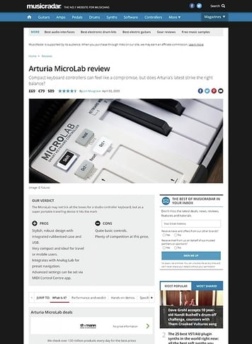 MusicRadar.com Arturia MicroLab MusicRadar.com Arturia MicroLab