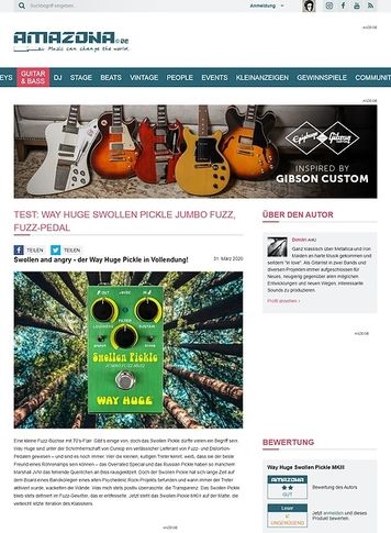 Amazona.de Way Huge Swollen Pickle Jumbo Fuzz Amazona.de Way Huge Swollen Pickle Jumbo Fuzz