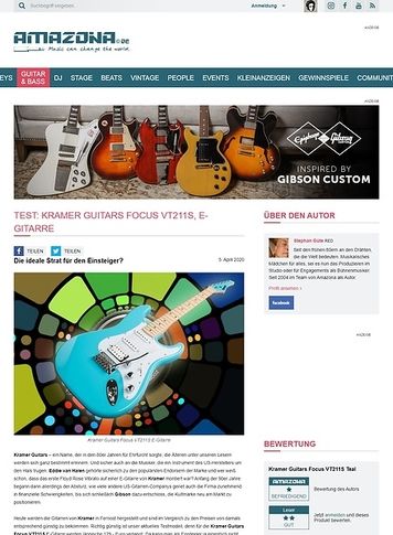 Amazona.de Kramer Guitars Focus VT211S Amazona.de Kramer Guitars Focus VT211S