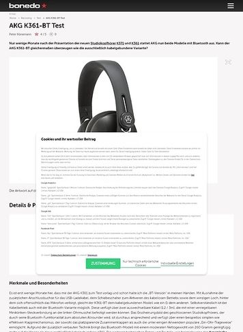 Bonedo.de AKG K361-BT Bonedo.de AKG K361-BT