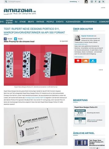 Amazona.de Rupert Neve Designs Portico 511 Amazona.de Rupert Neve Designs Portico 511