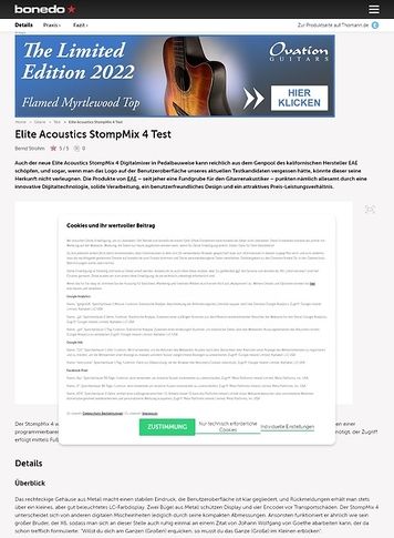Bonedo.de Elite Acoustics StompMix 4 Bonedo.de Elite Acoustics StompMix 4
