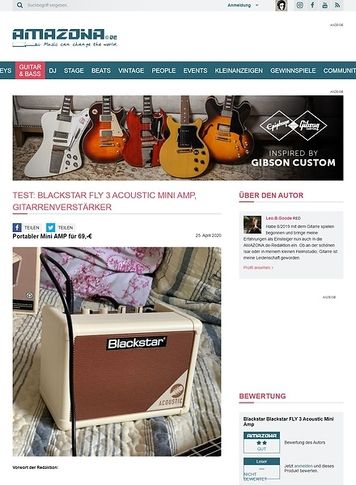 Amazona.de Blackstar FLY 3 Acoustic Mini Amp Amazona.de Blackstar FLY 3 Acoustic Mini Amp