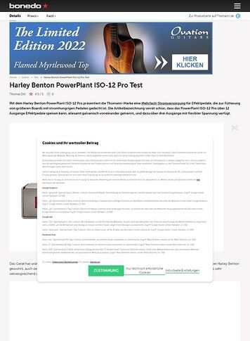 Bonedo.de Harley Benton PowerPlant ISO-12 Pro Bonedo.de Harley Benton PowerPlant ISO-12 Pro