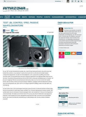 Amazona.de JBL Control 1Pro Amazona.de JBL Control 1Pro