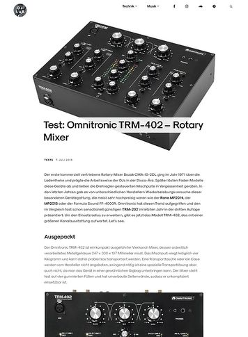DJLAB Omnitronic TRM-402 DJLAB Omnitronic TRM-402