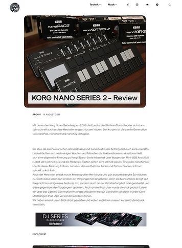 DJLAB KORG NANO SERIES 2 DJLAB KORG NANO SERIES 2