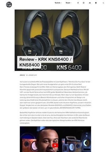DJLAB KRK KNS6400 / KNS8400 DJLAB KRK KNS6400 / KNS8400