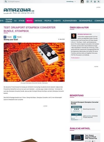 Amazona.de Drumport Stompbox Converter Bundle Amazona.de Drumport Stompbox Converter Bundle