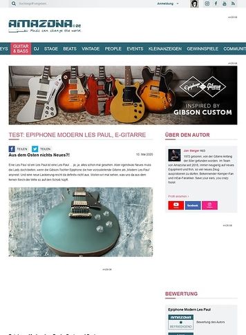 Amazona.de Epiphone Modern Les Paul Amazona.de Epiphone Modern Les Paul