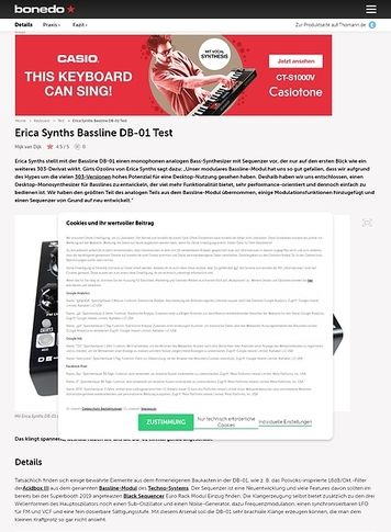 Bonedo.de Erica Synths Bassline DB-01 Bonedo.de Erica Synths Bassline DB-01