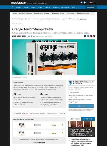 MusicRadar.com Orange Terror Stamp MusicRadar.com Orange Terror Stamp
