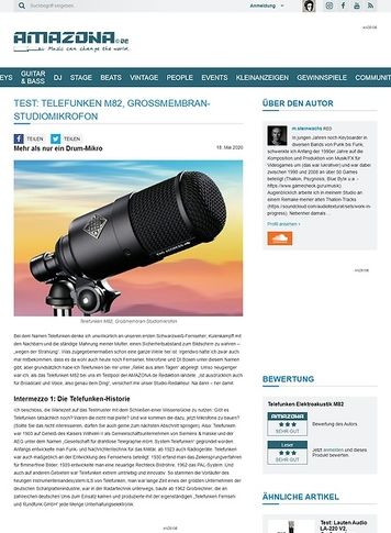 Amazona.de Telefunken M82 Amazona.de Telefunken M82