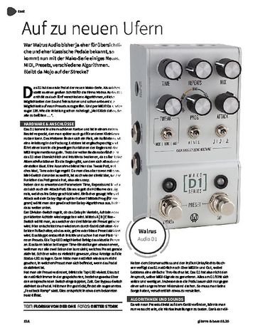 Gitarre & Bass Walrus Audio MAKO D1 Gitarre & Bass Walrus Audio MAKO D1