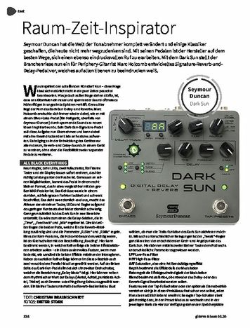 Gitarre & Bass Seymour Duncan Mark Holcomb Dark Sun Delay Gitarre & Bass Seymour Duncan Mark Holcomb Dark Sun Delay