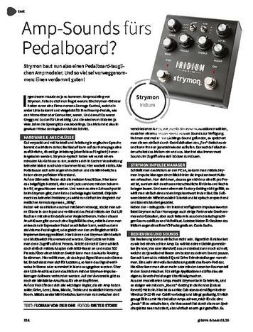 Gitarre & Bass Strymon Iridium Gitarre & Bass Strymon Iridium