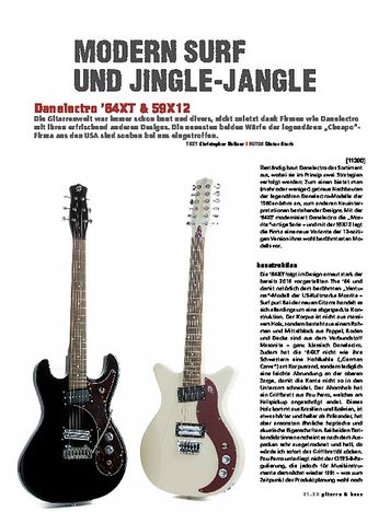 Gitarre & Bass Danelectro 64XT & 59X12 Gitarre & Bass Danelectro 64XT & 59X12