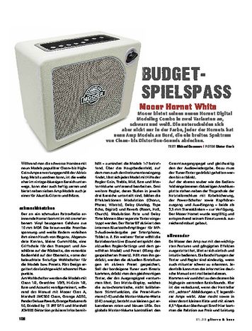 Gitarre & Bass Mooer Hornet Modelling/BT Gitarre & Bass Mooer Hornet Modelling/BT