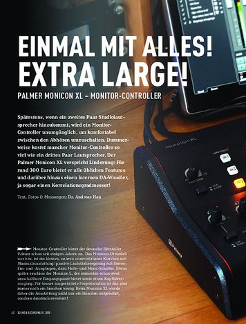 Sound & Recording Palmer Monicon XL Sound & Recording Palmer Monicon XL