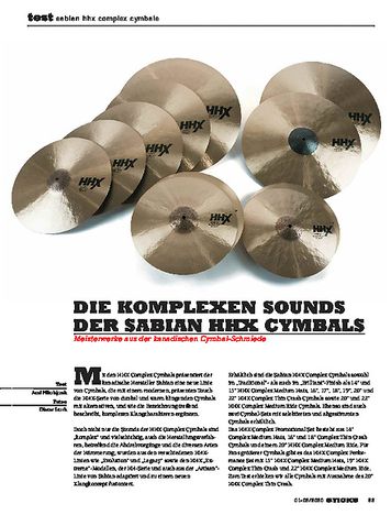 Sticks Sabian HHX Complex Cymbals Sticks Sabian HHX Complex Cymbals