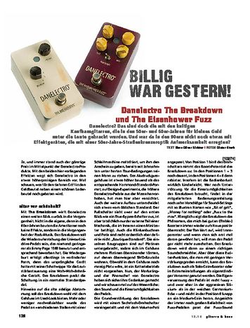 Gitarre & Bass Danelectro The Eisenhower Fuzz & The Breakdown Gitarre & Bass Danelectro The Eisenhower Fuzz & The Breakdown