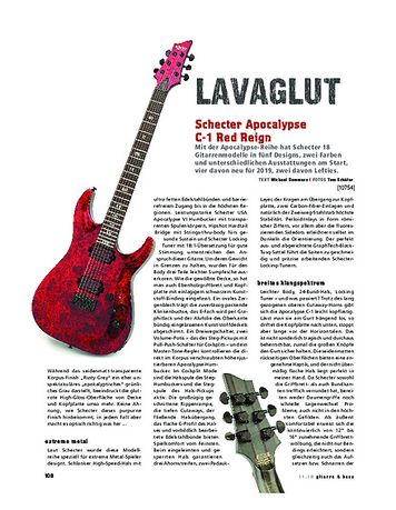 Gitarre & Bass Schecter Apocalypse C-1 Red Reign Gitarre & Bass Schecter Apocalypse C-1 Red Reign