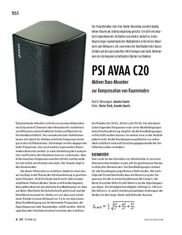 Sound & Recording PSI Audio AVAA C20 Sound & Recording PSI Audio AVAA C20