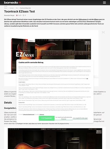 Bonedo.de Toontrack EZbass Bonedo.de Toontrack EZbass
