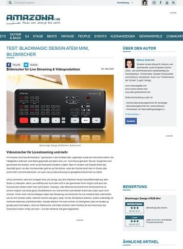 Amazona.de Blackmagic Design ATEM Mini Amazona.de Blackmagic Design ATEM Mini